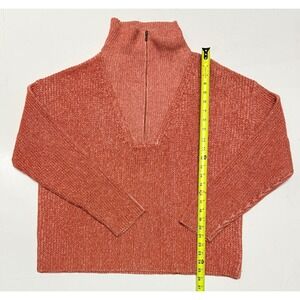 Pendleton Womens Shaker Stitch Pullover Sweater Half Zip Mock Neck XL Wool Blend